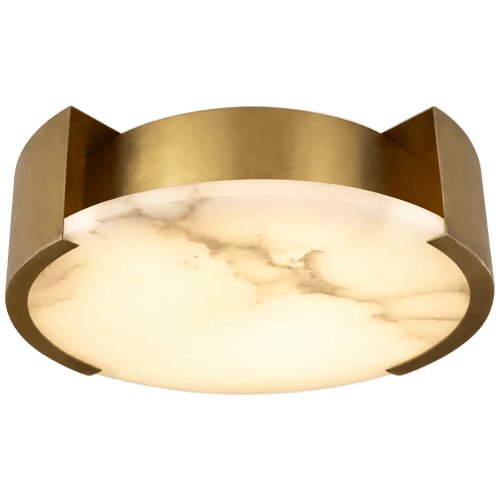 Atelier Aged Brass Glass Flush Mount