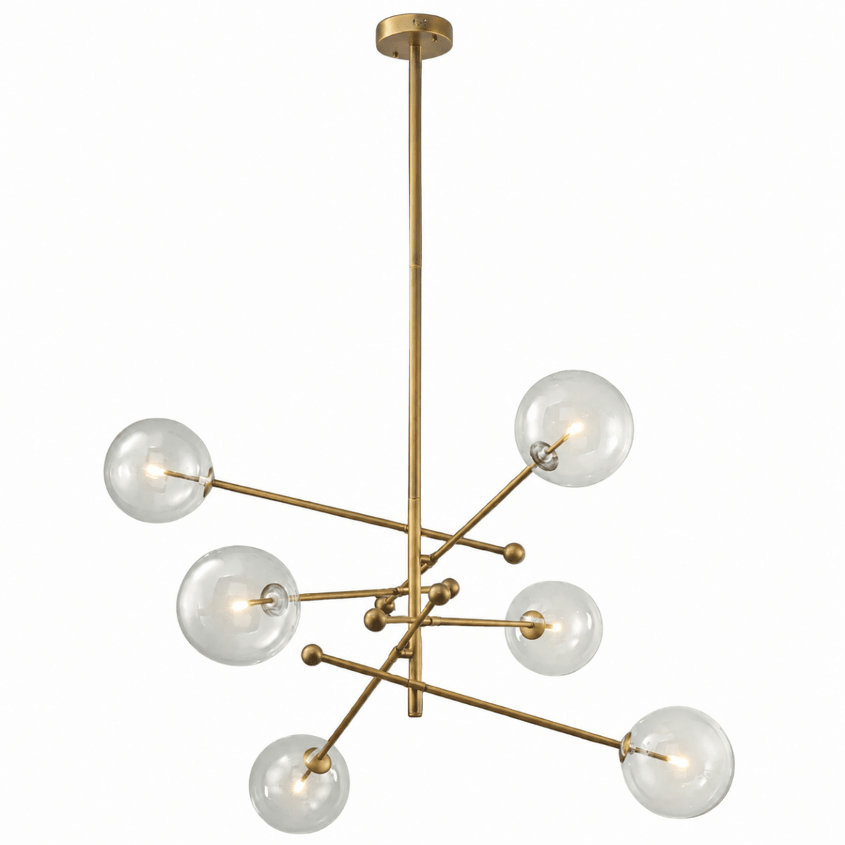 Atomica Bronze Sputnik Globe Chandelier