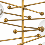 Atomica Bronze Starburst Sputnik Chandelier