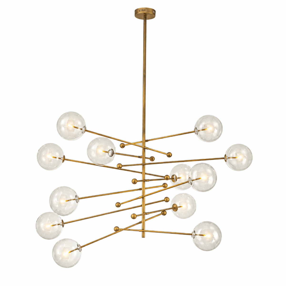 Atomica Bronze Starburst Sputnik Chandelier