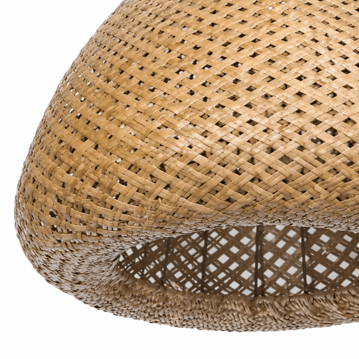 Bali Bell 24" Natural Rattan Pendant