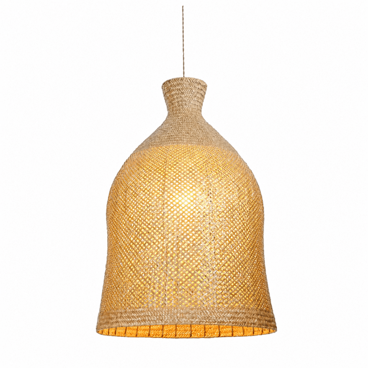 Bali Bloom 24" Natural Rattan Pendant