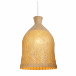 Bali Bloom 24" Natural Rattan Pendant