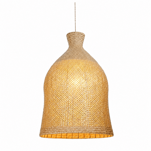 Bali Bloom 24" Natural Rattan Pendant