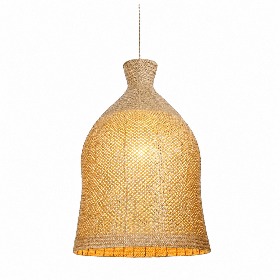 Bali Bloom 24" Natural Rattan Pendant