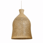 Bali Bloom 24" Natural Rattan Pendant