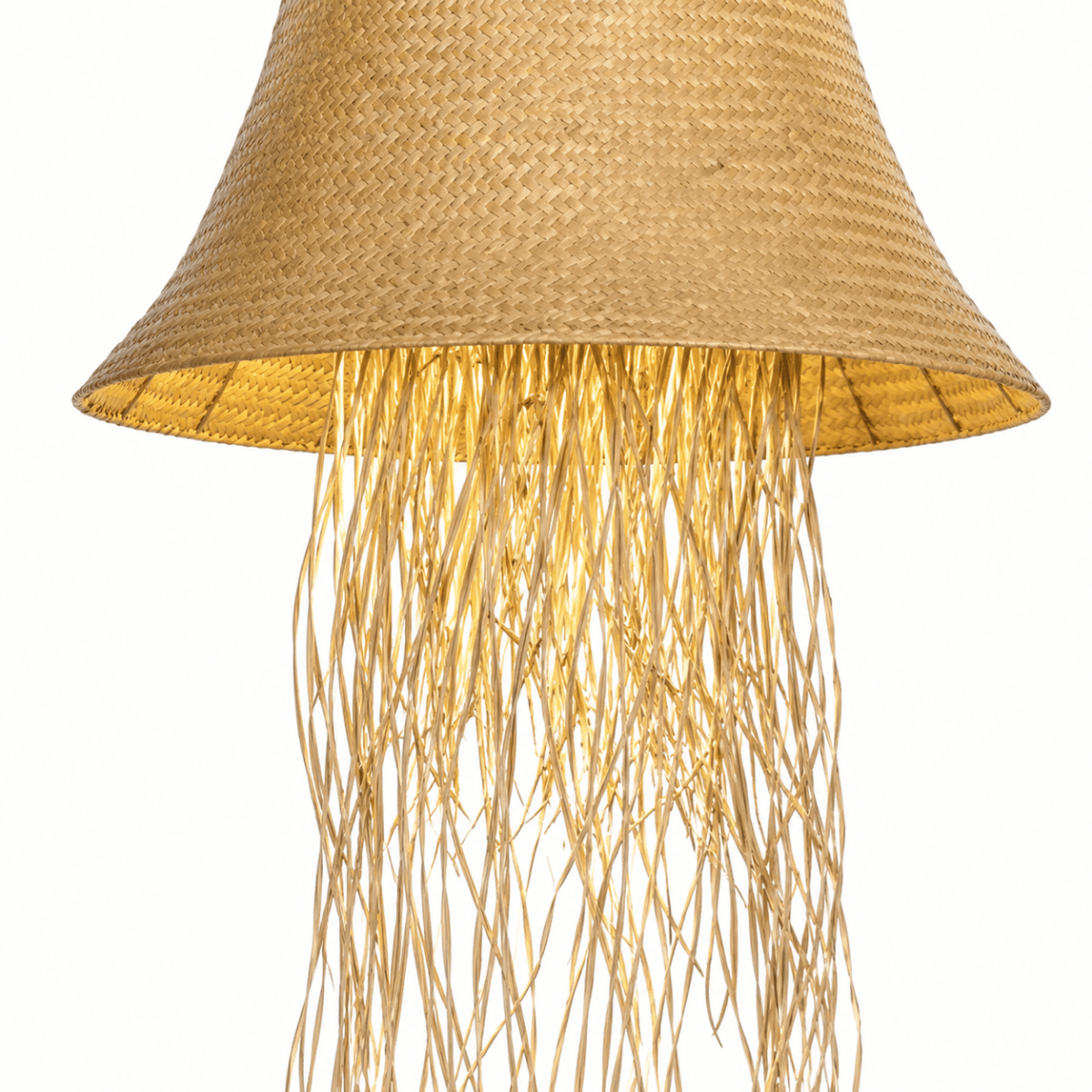 Bali Cascade 28" Natural Rattan Pendant