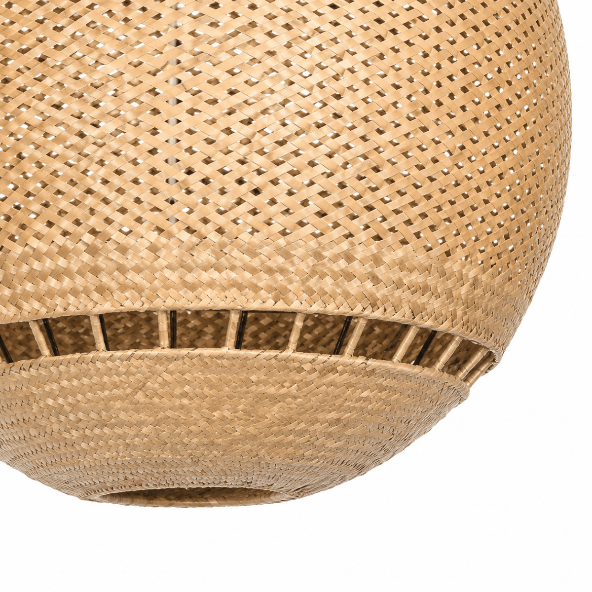 Bali Orb 19" Natural Rattan Pendant