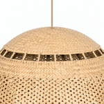 Bali Orb 19" Natural Rattan Pendant