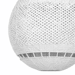 Bali Orb 19" White Rattan Pendant