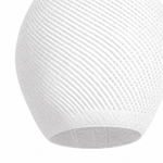 Bali Teardrop 20" White Rattan Pendant