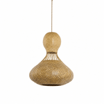 Bali Twist 22" Natural Rattan Pendant