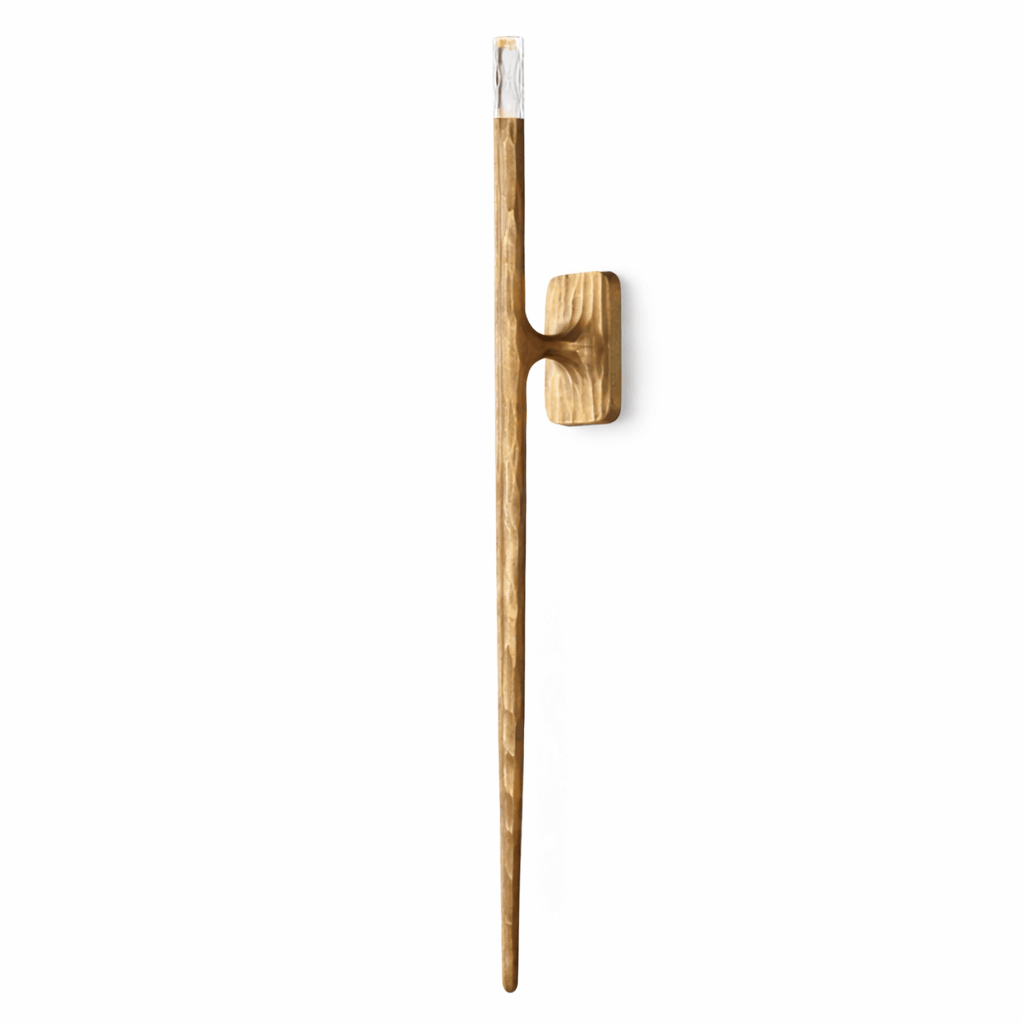 Birch 36 inch brass candle wall sconce