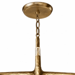 Birch 36" Round Brass Candle Chandelier