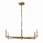 Birch 36" Round Brass Candle Chandelier