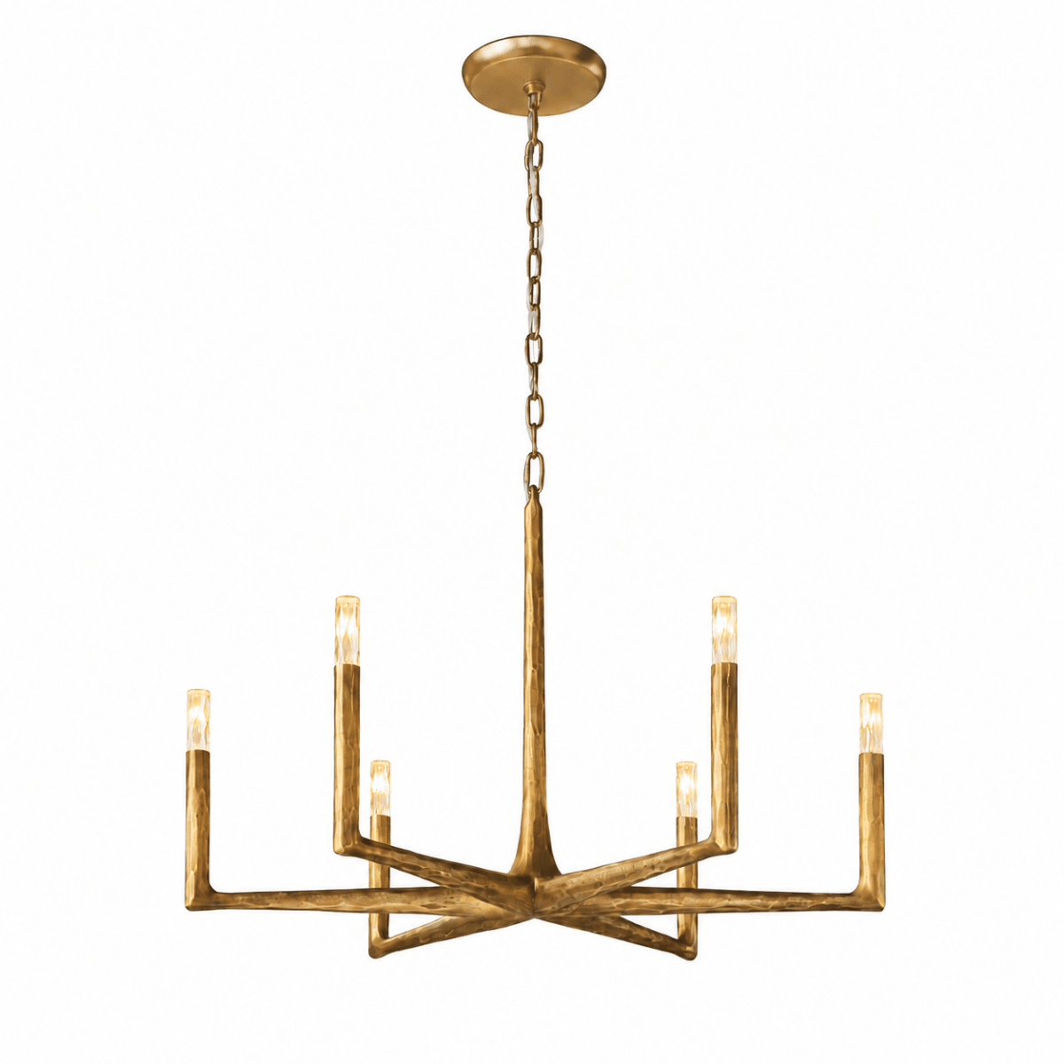 Birch 48" Round Brass Candle Chandelier