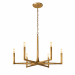 Birch 48" Round Brass Candle Chandelier