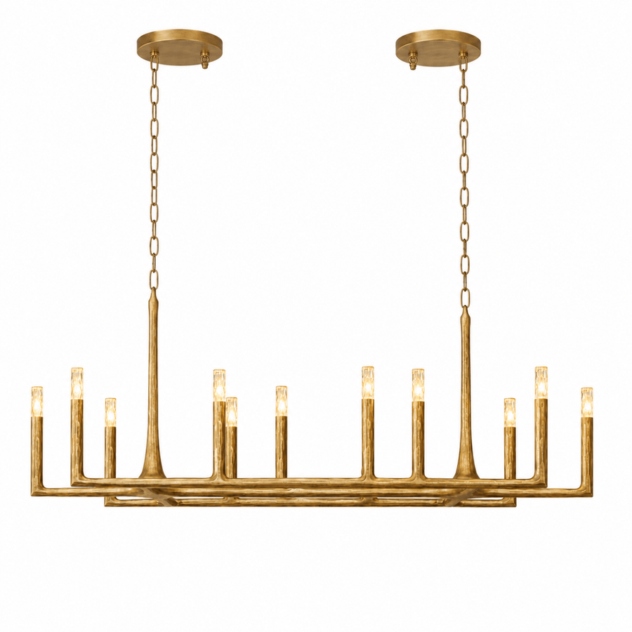 Birch 54" Linear Candlestick Chandelier