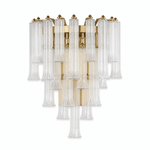 Celesta Flute 22" Glass Wall Sconce