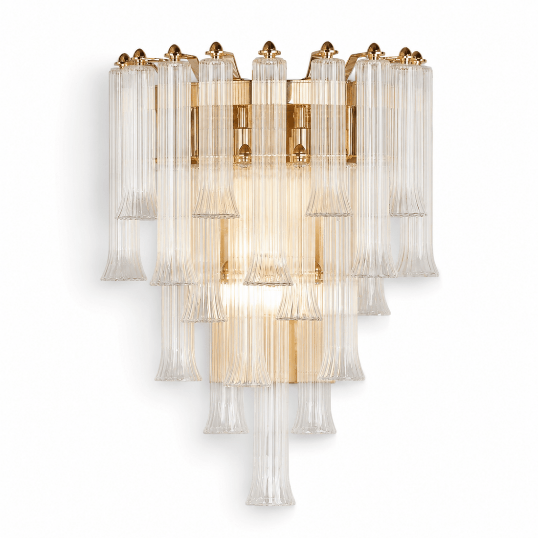 Celesta Flute 22" Glass Wall Sconce