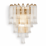 Celesta Flute 22" Glass Wall Sconce