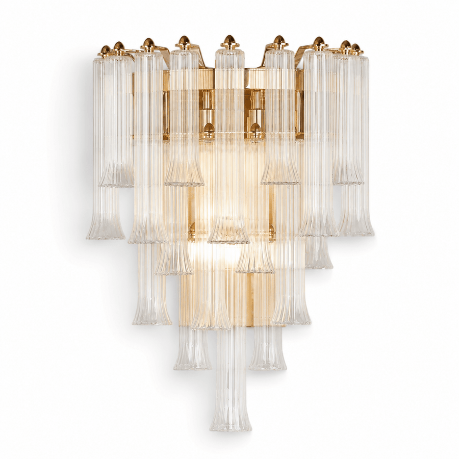 Celesta Flute 22" Glass Wall Sconce