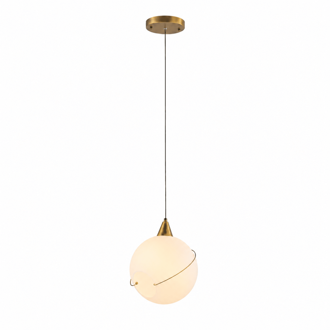 Celina 10.5" Opal Glass Orb, White