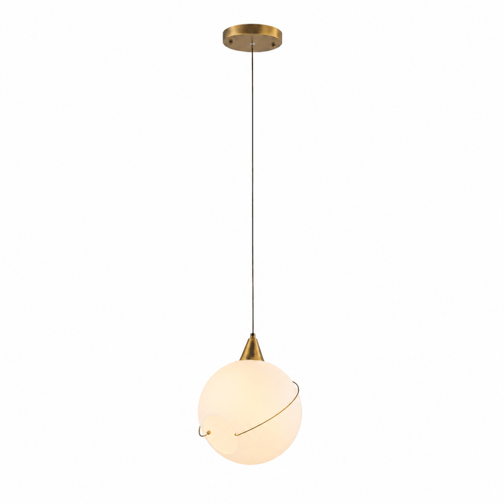 Celina 10.5" Opal Glass Orb, White