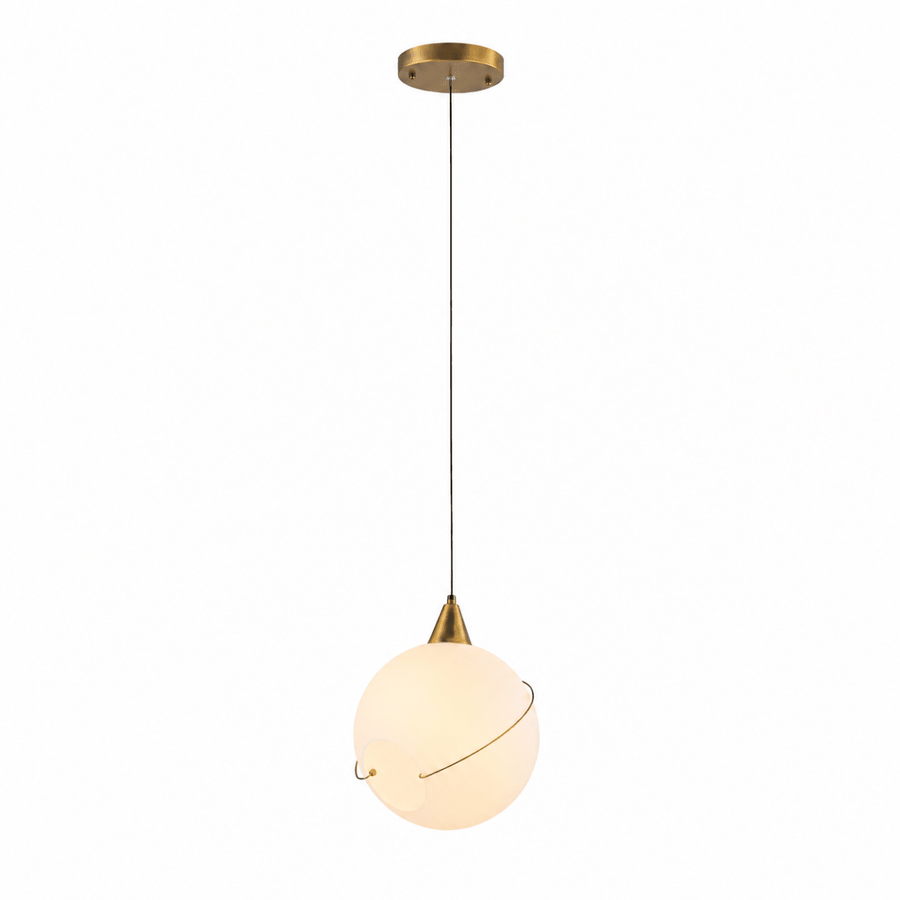 Celina 10.5" Opal Glass Orb, White