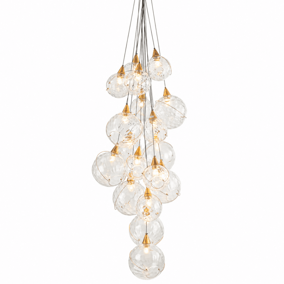 Celina 18 - Light Clear Glass Globe Chandelier