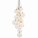 Celina 18 - Light Clear Glass Globe Chandelier