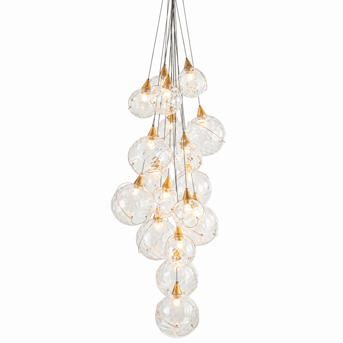 Celina 18 - Light Clear Glass Globe Chandelier