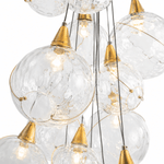 Celina 18 - Light Clear Glass Globe Chandelier