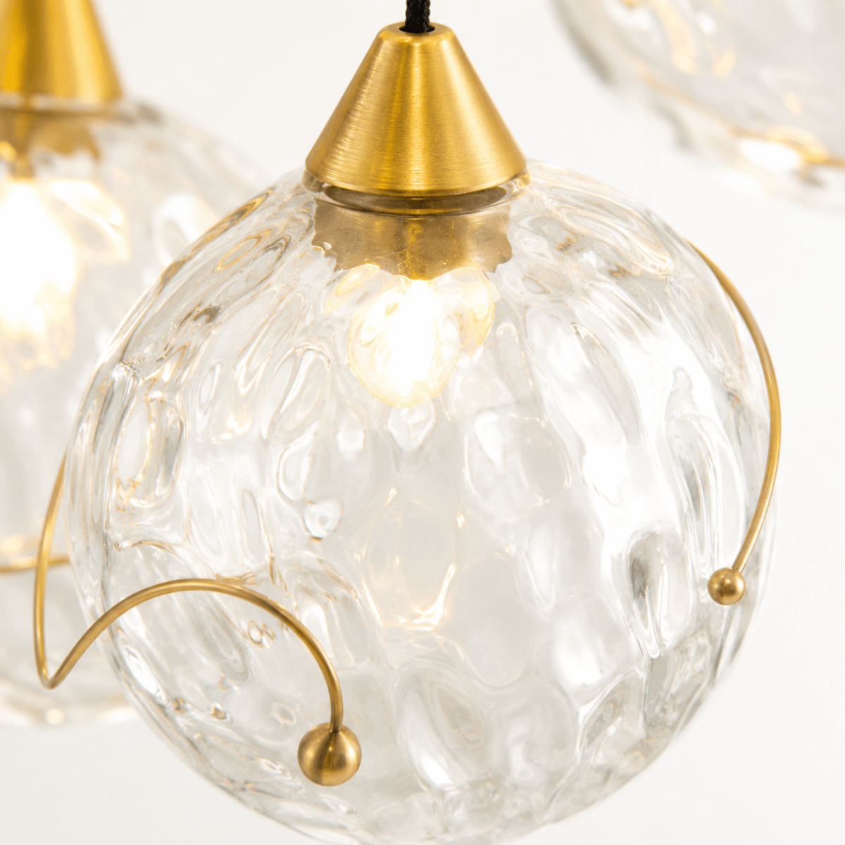 Celina Bronze Minimalist Globe 3-Light Pendant