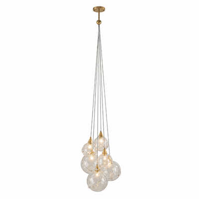 Celina Bronze Minimalist Globe 6-Light Pendant
