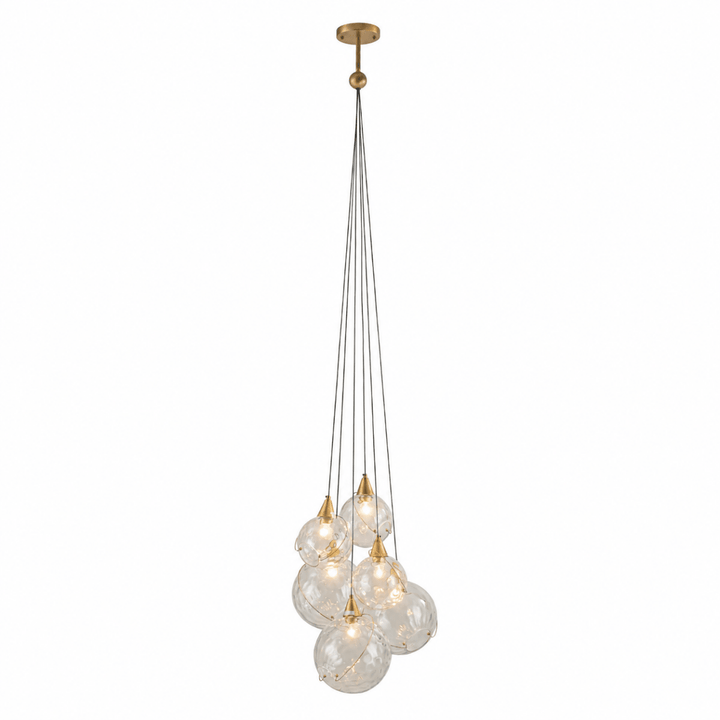 Celina Bronze Minimalist Globe 6 - Light Pendant