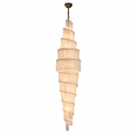Celine Selanite 90" Spiral Stairwell Chandelier
