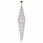 Celine Selanite 90" Spiral Stairwell Chandelier