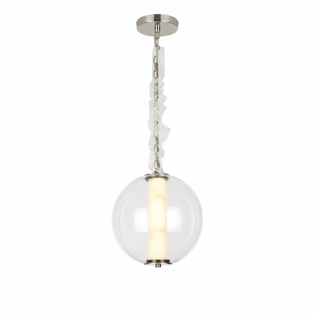 Clara Glass Tube Globe LED Pendant