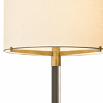 Clario Aged Brass Crystal Floor Lamp