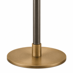 Clario Aged Brass Crystal Floor Lamp
