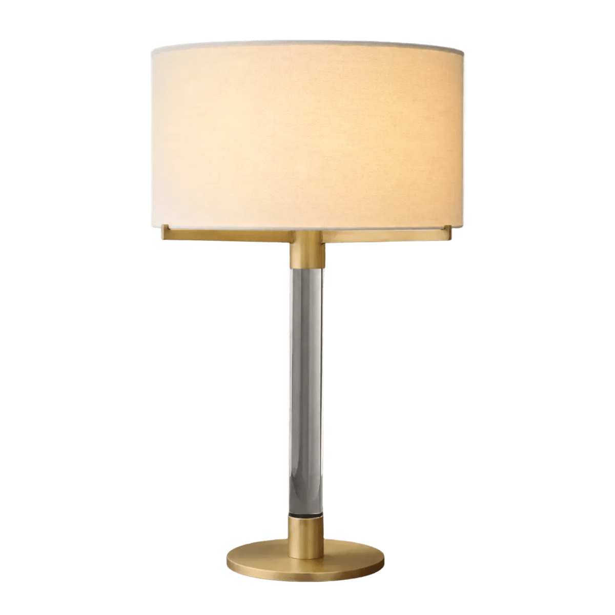 Clario Aged Brass Crystal Table Lamp