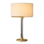 Clario Aged Brass Crystal Table Lamp
