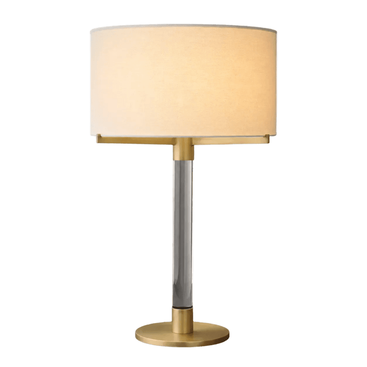 Clario Aged Brass Crystal Table Lamp