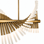 Cresendo Helix Aged Brass Island LED Chandelier