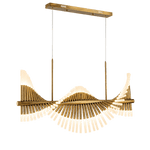 Cresendo Helix Aged Brass Island LED Chandelier
