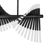 Cresendo Helix Black Island LED Chandelier
