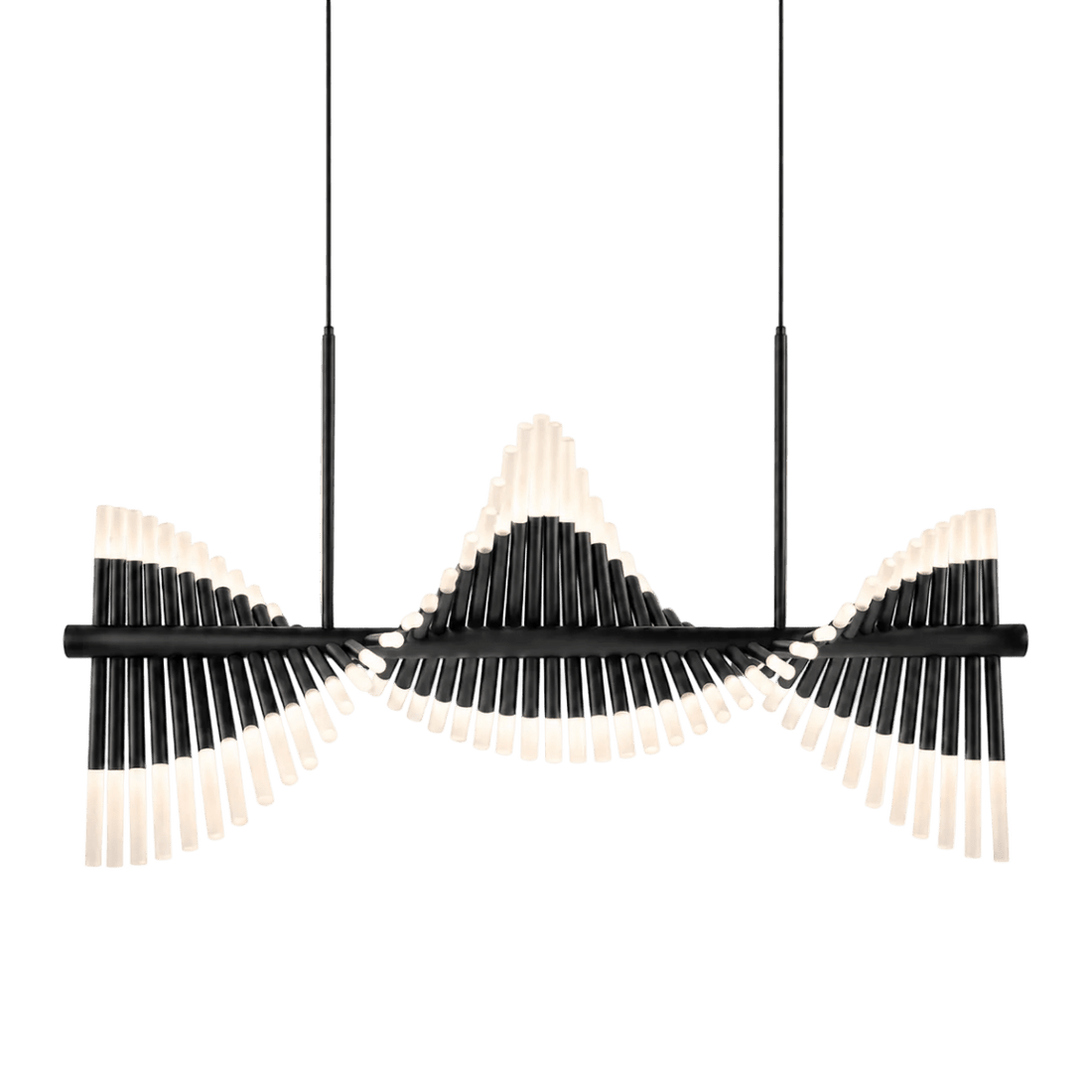Cresendo Helix Black Island LED Chandelier