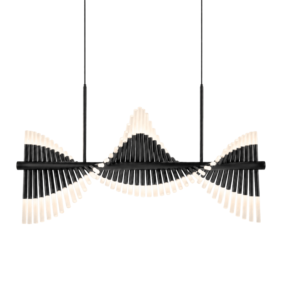 Cresendo Helix Black Island LED Chandelier
