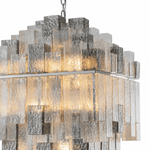 Cubist 42 Inch Glass Chandelier